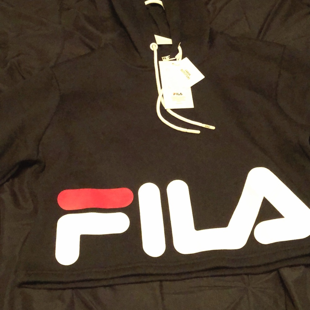 Cropped Fila hoodie